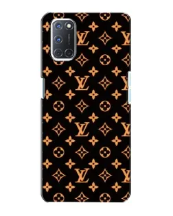 Чехол для OPPO A72 с картинкой «Золотая монограмма LV»