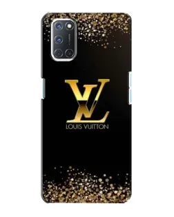 Чехол для OPPO A72 с картинкой «LV — золотые искры»