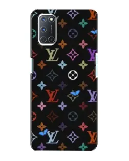Чехол для OPPO A72 с картинкой «Цветная монограмма LV»