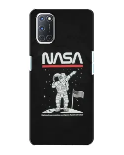 Чехол для OPPO A72 с картинкой «NASA — шагаем по Луне»
