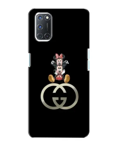 Чехол для OPPO A72 с картинкой «Минни Маус на лого»