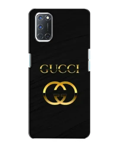 Чехол для OPPO A72 с картинкой «Золотой логотип Gucci»