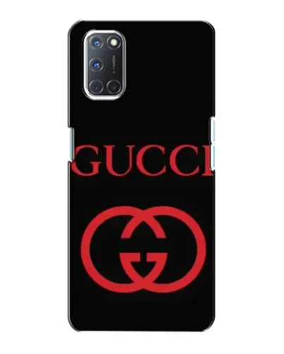 Чехол для OPPO A72 с картинкой «Gucci — красный логотип»