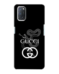 Чехол для OPPO A72 с картинкой «Gucci — серебряная змея»
