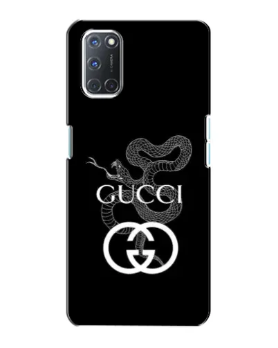Чехол для OPPO A72 с картинкой «Gucci — серебряная змея»