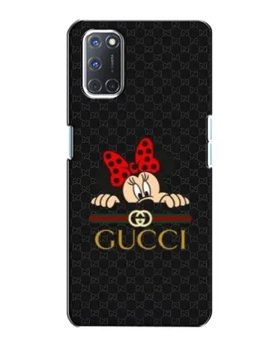 Чехол для OPPO A72 с картинкой «Минни Маус Gucci — черный»