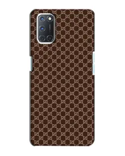 Чехол для OPPO A72 с картинкой «Gucci — шоколадная сетка»