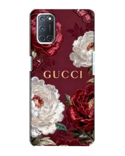 Чехол для OPPO A72 с картинкой «Gucci — бордовые розы»