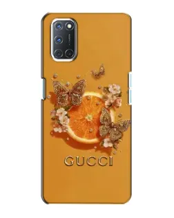 Чехол для OPPO A72 с картинкой «Gucci — золотые бабочки»