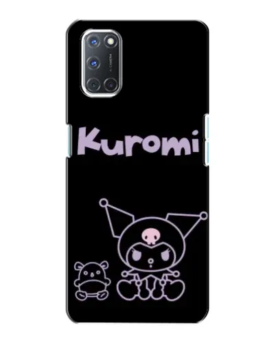 Чехол для OPPO A72 с картинкой «Kuromi — черный минимализм»