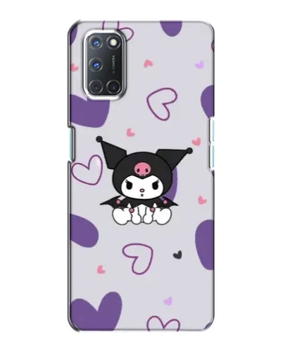 Чехол для OPPO A72 с картинкой «Kuromi и лавандовые сердца»