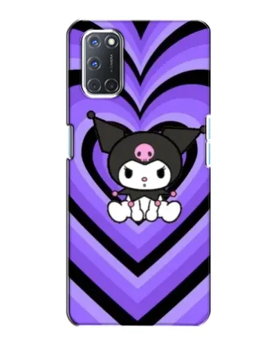 Чехол для OPPO A72 с картинкой «Kuromi и фиолетовые сердца»