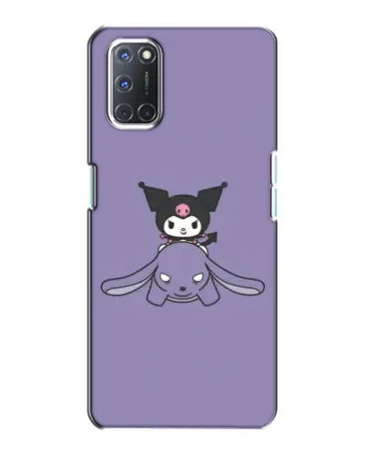 Чехол для OPPO A72 с картинкой «Kuromi на лиловом фоне»