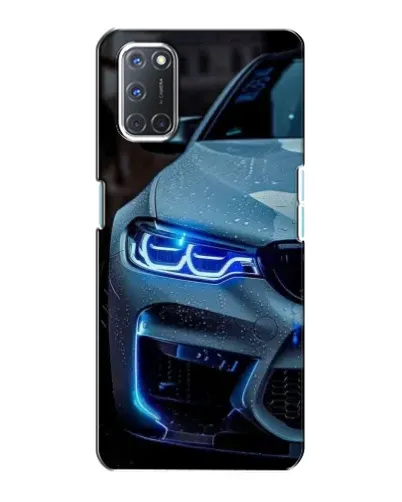 Чехол для OPPO A72 с картинкой «Взгляд BMW с синими фарами»