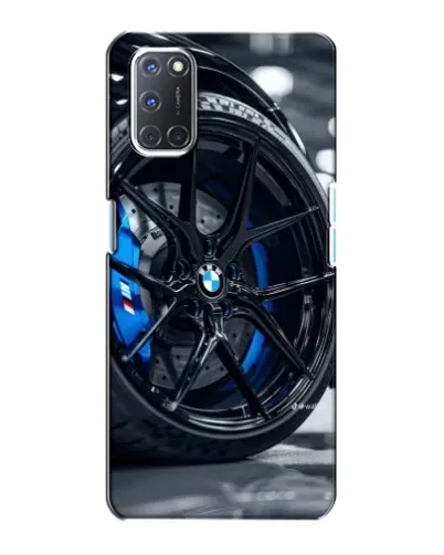Чехол для OPPO A72 с картинкой «Колесо BMW вблизи»