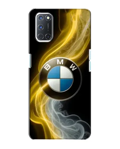 Чехол для OPPO A72 с картинкой «Золотистый дым BMW»