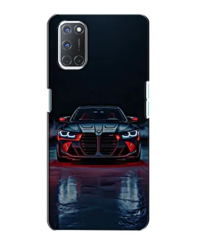Чехол для OPPO A72 с картинкой «BMW на мокрой дороге»