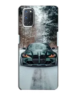 Чехол для OPPO A72 с картинкой «BMW в зимнем лесу»