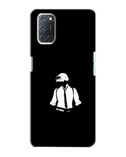 Чохол для OPPO A72 з картинкою «PUBG — білий шолом»
