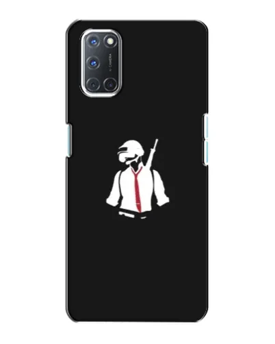 Чохол для OPPO A72 з картинкою «PUBG — силует воїна»