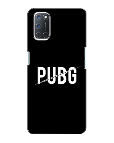 Чохол для OPPO A72 з картинкою «PUBG — білий логотип»