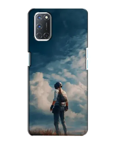 Чохол для OPPO A72 з картинкою «Герой PUBG на скелі»