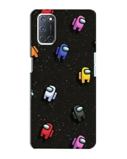 Чохол для OPPO A72 з картинкою «Космічний патерн Among Us»