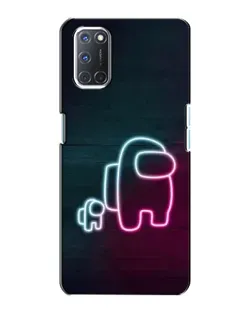 Чохол для OPPO A72 з картинкою «Among Us неон-арт»