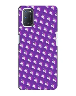 Чохол для OPPO A72 з картинкою «Єдинороги на фіолетовому»