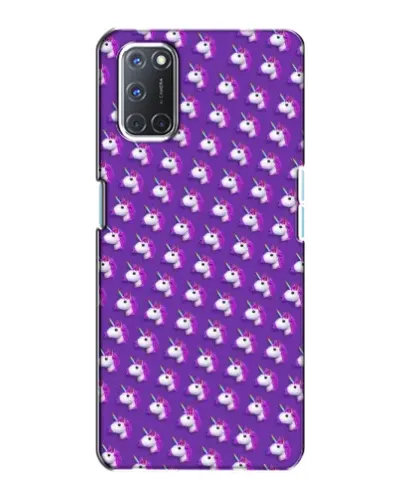 Чохол для OPPO A72 з картинкою «Єдинороги на фіолетовому»
