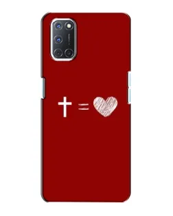 Чехол для OPPO A72 с картинкой «Уравнение любви»
