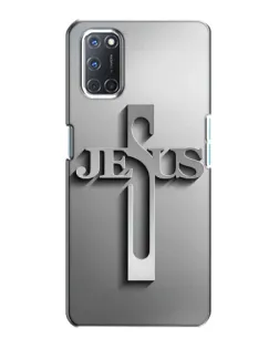 Чехол для OPPO A72 с картинкой «Металлический крест Jesus»