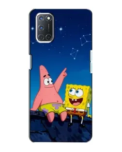 Чохол для OPPO A72 з картинкою «Губка Боб та Патрік вночі»