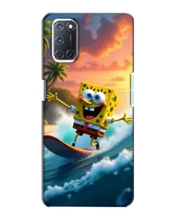 Чохол для OPPO A72 з картинкою «Губка Боб серфінгіст»
