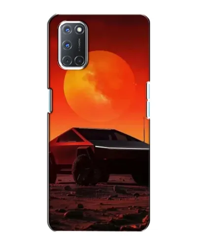 Чехол для OPPO A72 с картинкой «Cybertruck на Марсе»