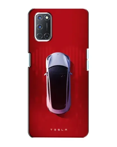 Чехол для OPPO A72 с картинкой «Tesla Top View»