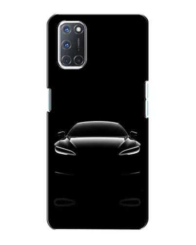 Чехол для OPPO A72 с картинкой «Силуэт Tesla Night»