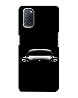 Чехол для OPPO A72 с картинкой «Фары Tesla Night»