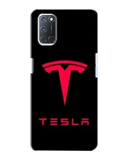 Чехол для OPPO A72 с картинкой «Tesla Red Logo»