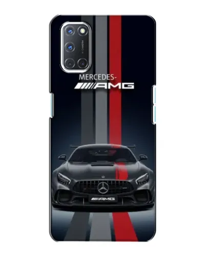 Чехол для OPPO A72 с картинкой «Mercedes — белый карбон»