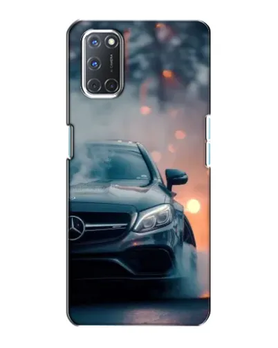 Чехол для OPPO A72 с картинкой «Mercedes — ночной город»