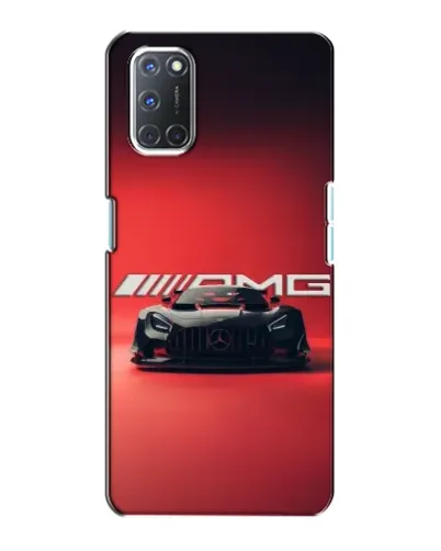 Чехол для OPPO A72 с картинкой «Mercedes AMG — красная линия»
