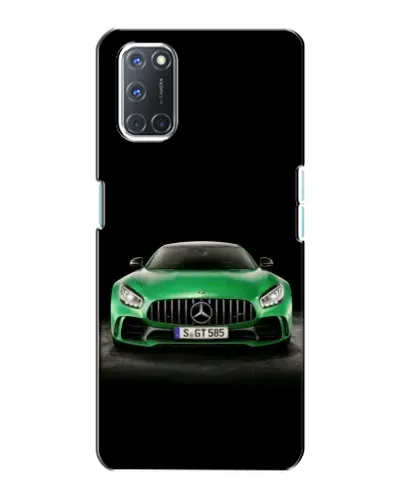 Чехол для OPPO A72 с картинкой «Mercedes — неоновый лого»