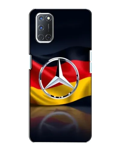 Чехол для OPPO A72 с картинкой «Mercedes — флаг Германии»
