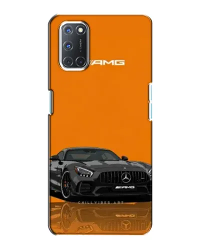Чехол для OPPO A72 с картинкой «Оранжевый Mercedes AMG»
