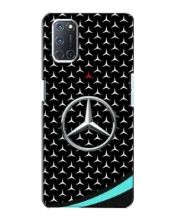 Чехол для OPPO A72 с картинкой «Mercedes — бирюзовый акцент»