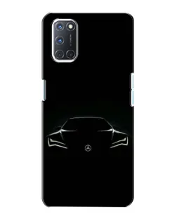 Чехол для OPPO A72 с картинкой «Mercedes — силуэт авто»