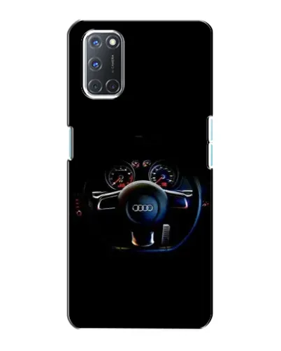 Чехол для OPPO A72 с картинкой «Салон Audi — руль»
