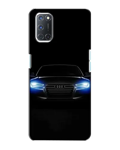Чехол для OPPO A72 с картинкой «Audi в неоне»
