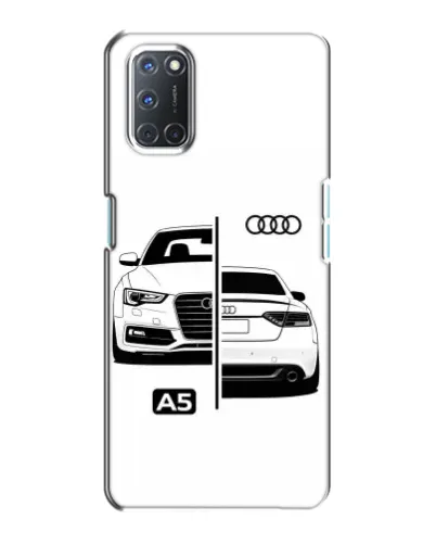 Чехол для OPPO A72 с картинкой «Audi — контрастный дизайн»